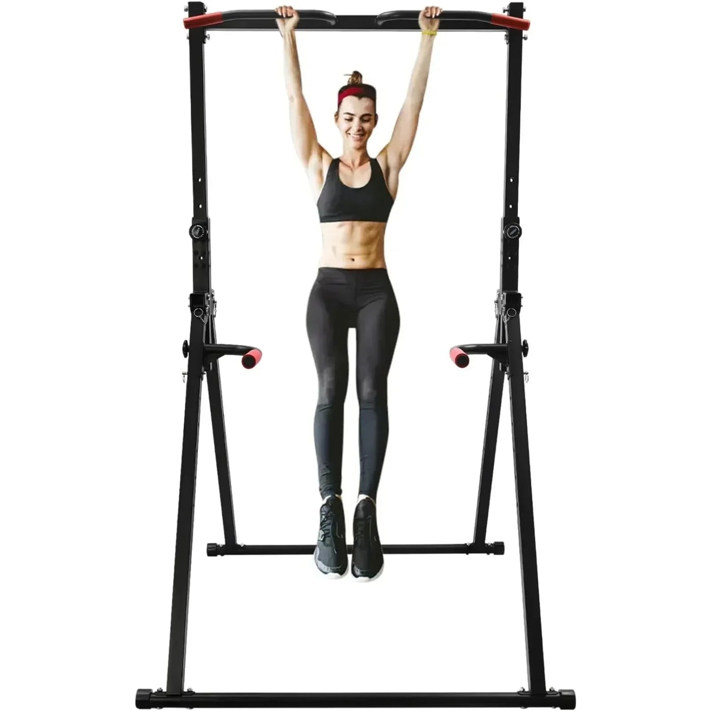Pull Up Bar, 440LBS Weight Capacity, Power Tower Workout Dip Station Height Adjustable Free Standing for Strength Training