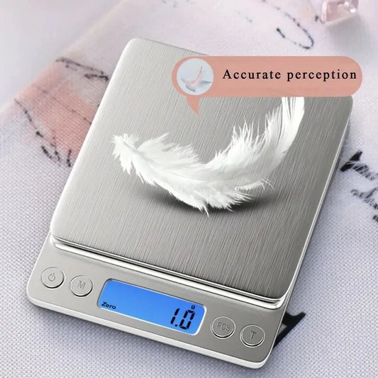Digital Kitchen Scale Stainless Steel Food Scale with LCD Display for Precise Weighing