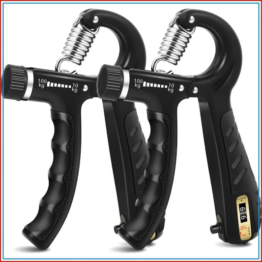 Adjustable Hand Gripper 22-220Lbs, Forearm Strengthener for Muscle Building & Injury Recovery