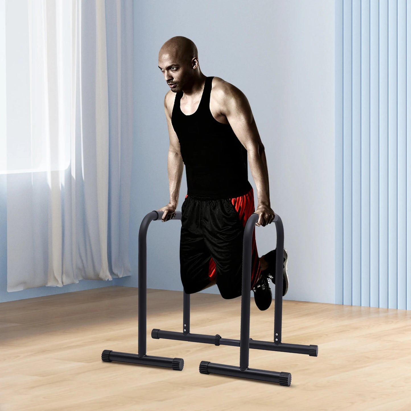 Dip Bar, Adjustable Parallel Bars for Home Workout, Dip Station with (440 LBS) Loading Capacity for Physical Training