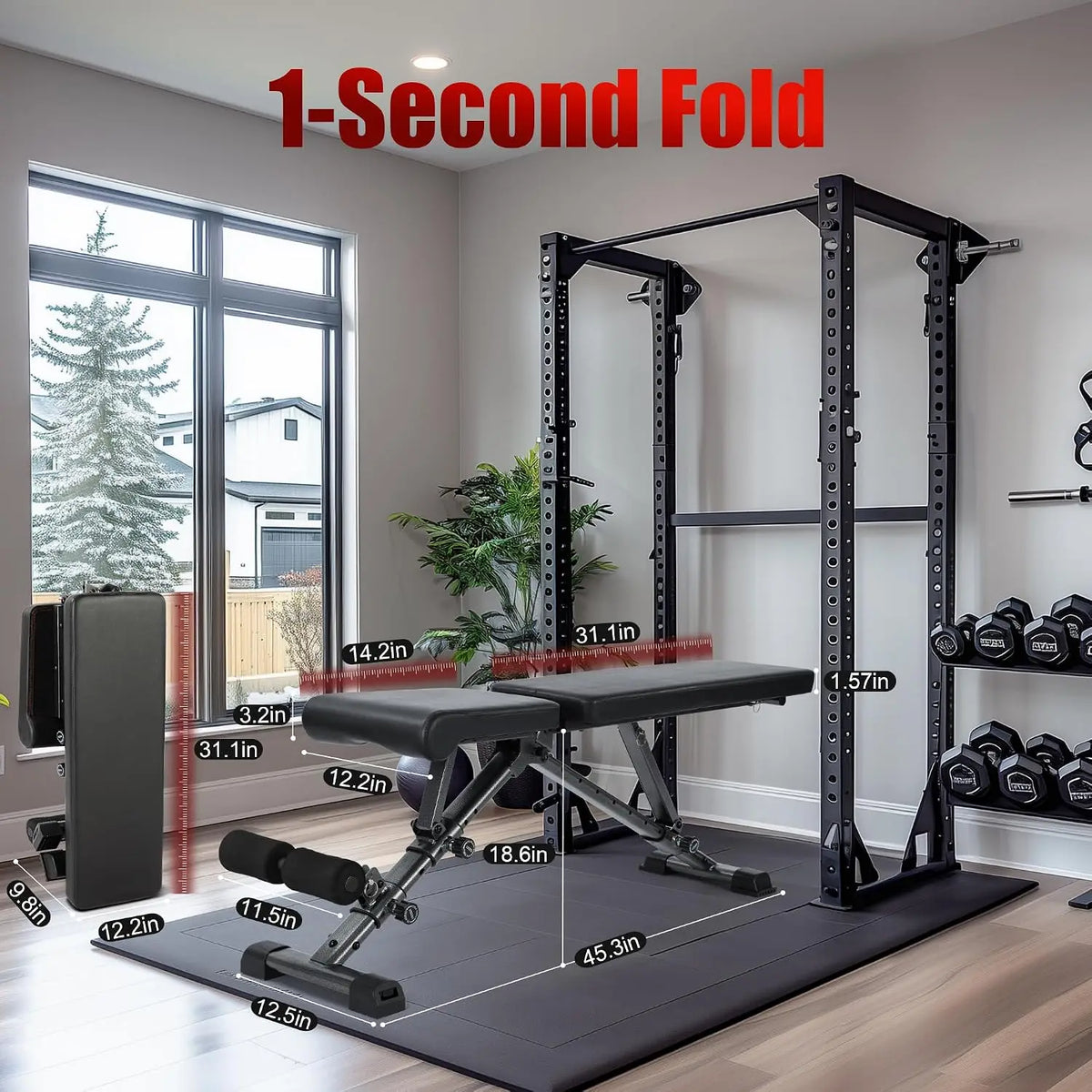 Adjustable Weight Training Bench, Exercise Workout Bench