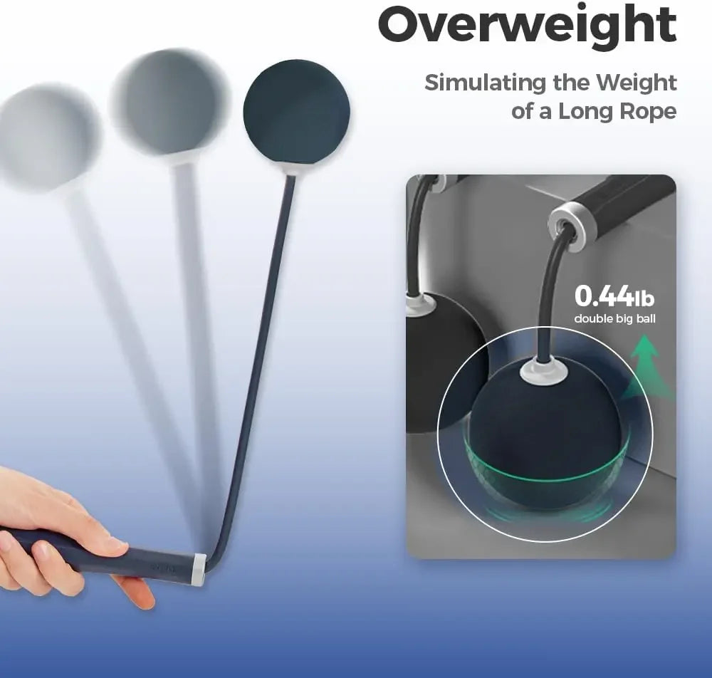 2-in-1 Weighted Jump Rope: Cordless & Corded Modes for Home Cardio