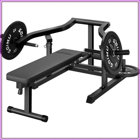 Chest Press Machine with Independent Arms, Adjustable Bench for Home Gym
