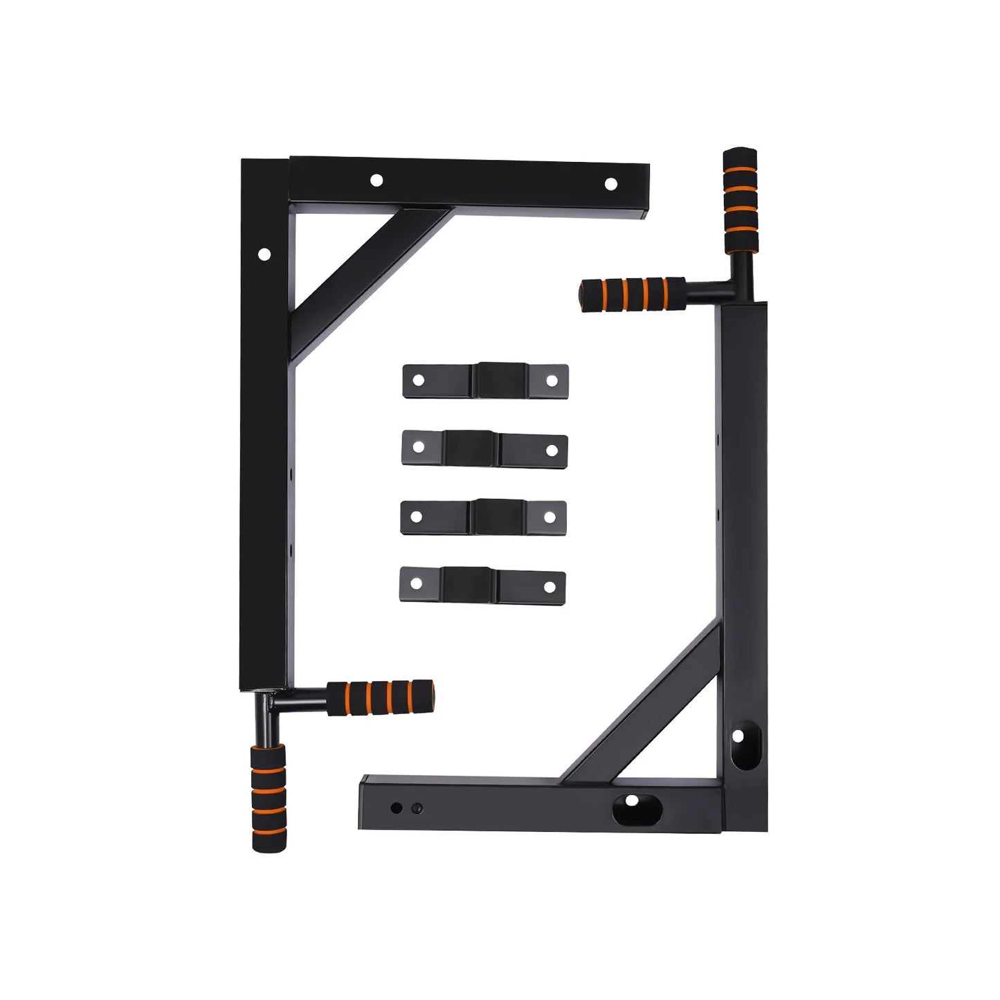 Pull Up Bar, Raise Dip Station Vertical Knee Exercise Equipment, Home Wall-Mount Dip Stand, 200kg Capacity Multi-functional
