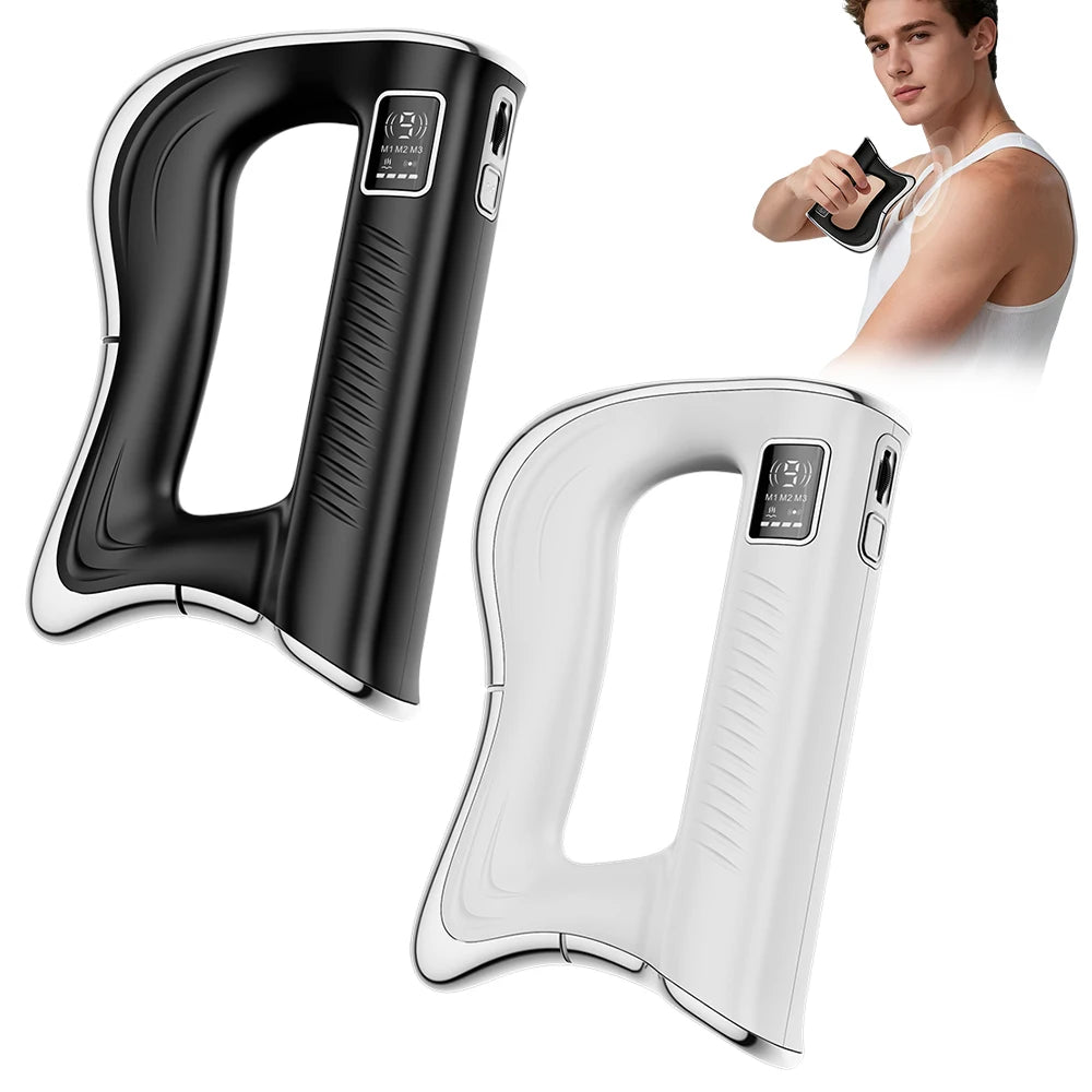 Electric Fascia Knife Massager High Frequency Vibration Muscle Scraper 9 Gears Portable Full Body Deep Tissue Muscle Relaxation Device for Gym Office Home