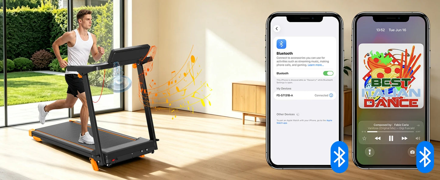 Walking Pad Treadmill, Treadmill with 12% Incline, 3-in-1 Foldable Treadmills for Home,12 HIIT Modes, Quiet Treadmill with Incline, 300 LBS Capacity, with App, Speaker, Heart Rate,and LED Display