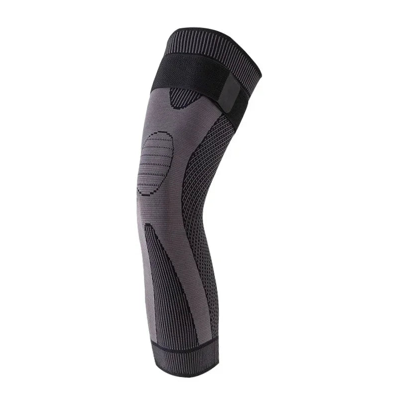 1/2Pcs Full Leg Compression Sleeve with Compression Strap for Women Men Long Leg Sleeve for Running Basketball Football Cycling