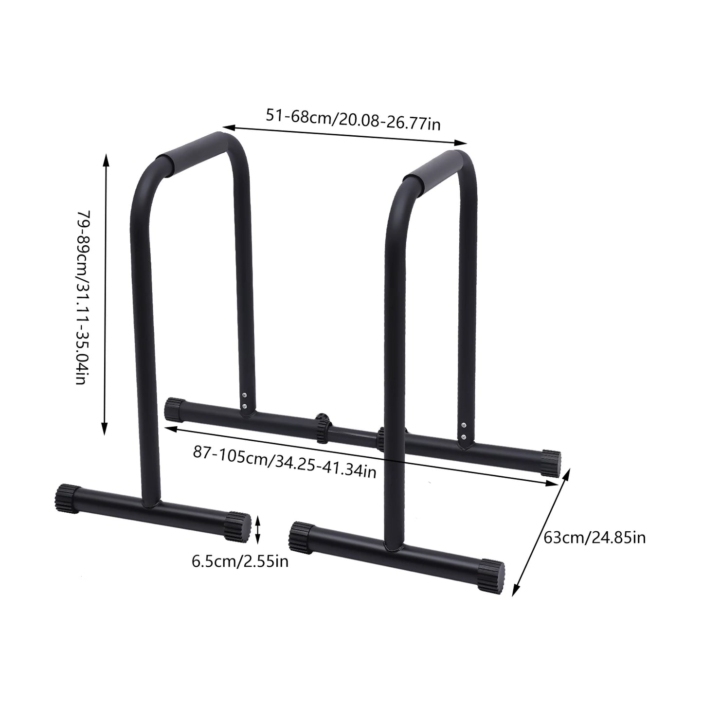 Dip Bar, Adjustable Parallel Bars for Home Workout, Dip Station with (440 LBS) Loading Capacity for Physical Training