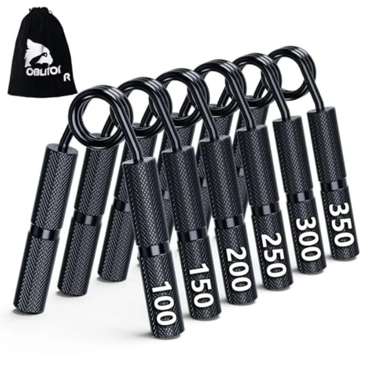6 Pack 100LB-350LB Grip Strength Trainer Non-Slip Hand Exerciser for Forearm Finger Strength Training Hand Rehabilitation Muscl