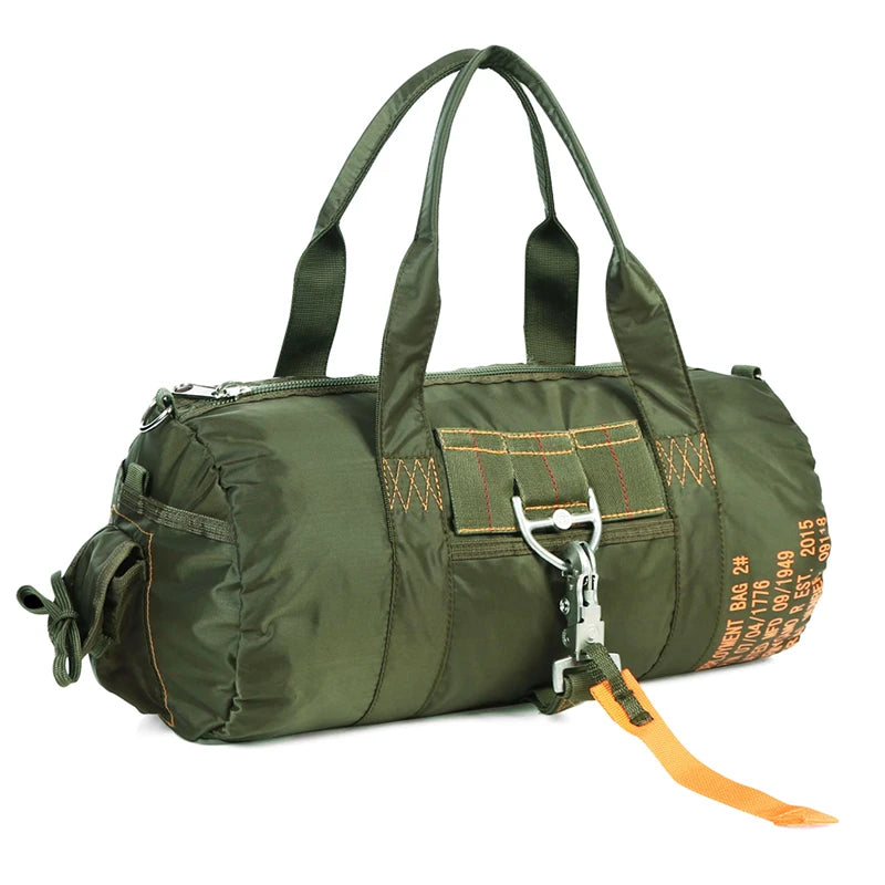 16 Inch Lightweight Duffle Bag Gym Sports Travel Carry On Weekender Overnight Tactical Workout Bag with Pockets for Men Women Bl