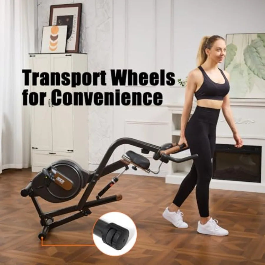 3 in 1 Folding Exercise Bike for Home Gym Magnetic Upright Stationary Bike with 8-Level Resistance 300LB Ccity Black Frame with