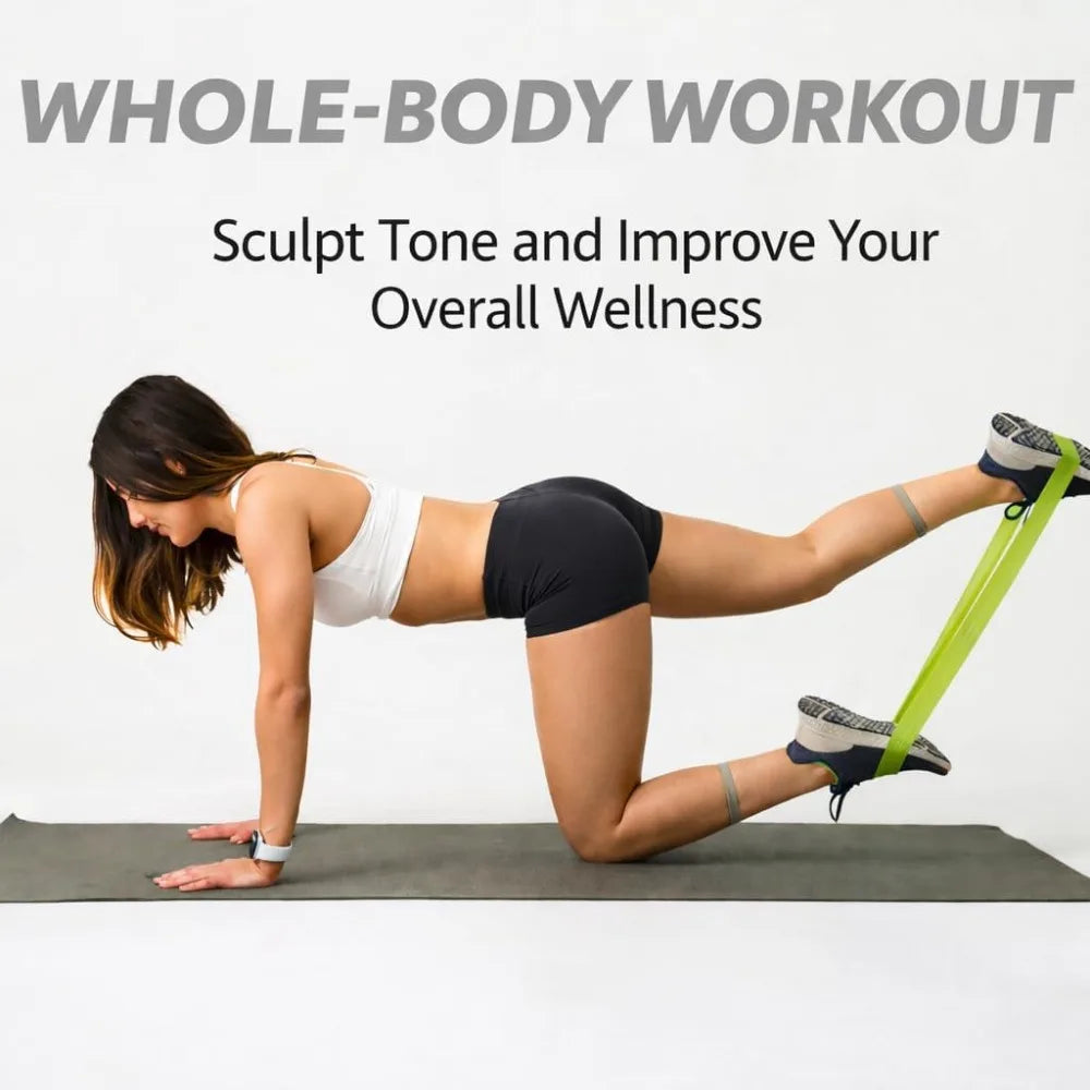 Professional Resistance Bands Set for Full Body Workout with Carry Bag 5 Multi-Level Tubes Latex Exercise Bands for Strength Training Muscle Building Physical Therapy Pilates Yoga Home Gym Fitness Equipment for Men Women
