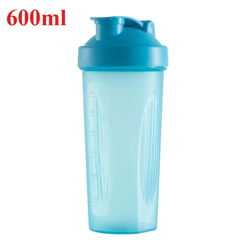 1pc Portable Protein Shaker 400ml/600ml Fitness Bottle with Whisk Ball for Fitness Enthusiasts Athletes For Outdoor Gym Sports