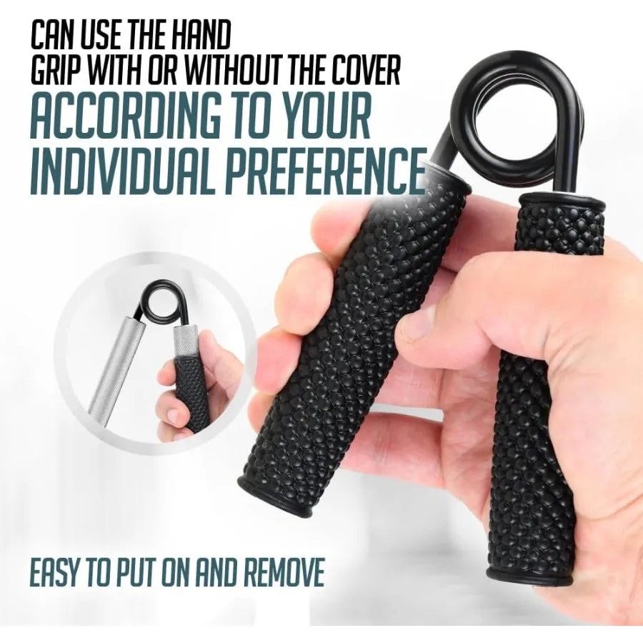 Metal Hand Grip Set 100LB-200LB 3 Pack No Slip HeavyDuty Grip Strengthener with Gift Box Great Wrist and