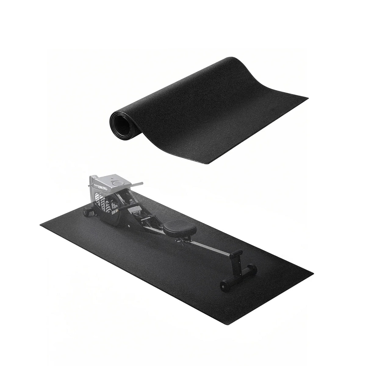 Treadmill Mat for Carpet Floor 0.16/0.24 in Thickness High Density PVC Waterproof Non-slip Mat for Elliptical Home Gym