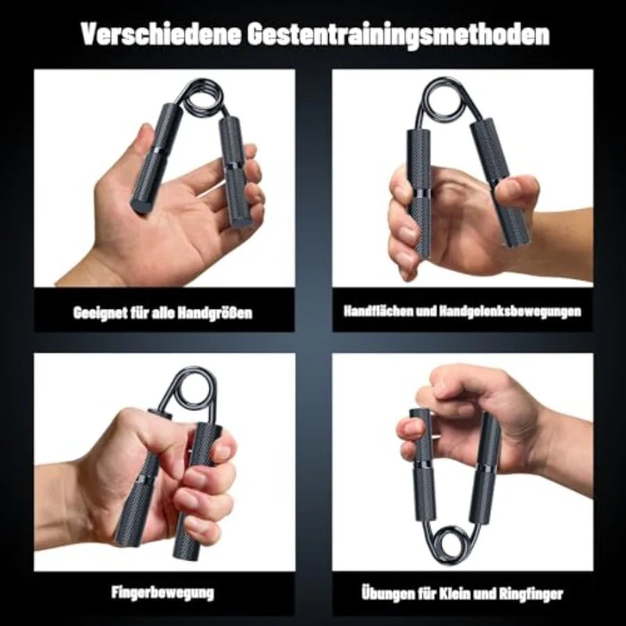 6 Pack 100LB-350LB Grip Strength Trainer Non-Slip Hand Exerciser for Forearm Finger Strength Training Hand Rehabilitation Muscl