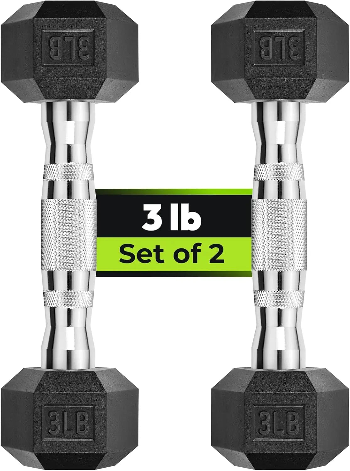 Hex Dumbbell Set 2.5-65 lb Rubber Encased Weights for Strength Training with Non-Roll Hexagonal Head